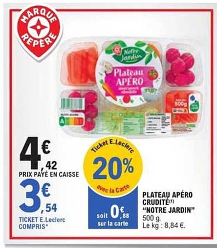 PLATEAU APÉRO CRUDITÉ "NOTRE JARDIN"