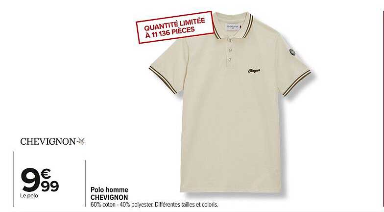 Polo homme CHEVIGNON