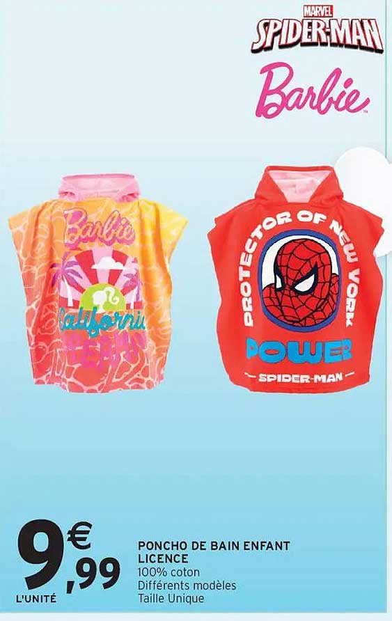 PONCHO DE BAIN ENFANT LICENCE