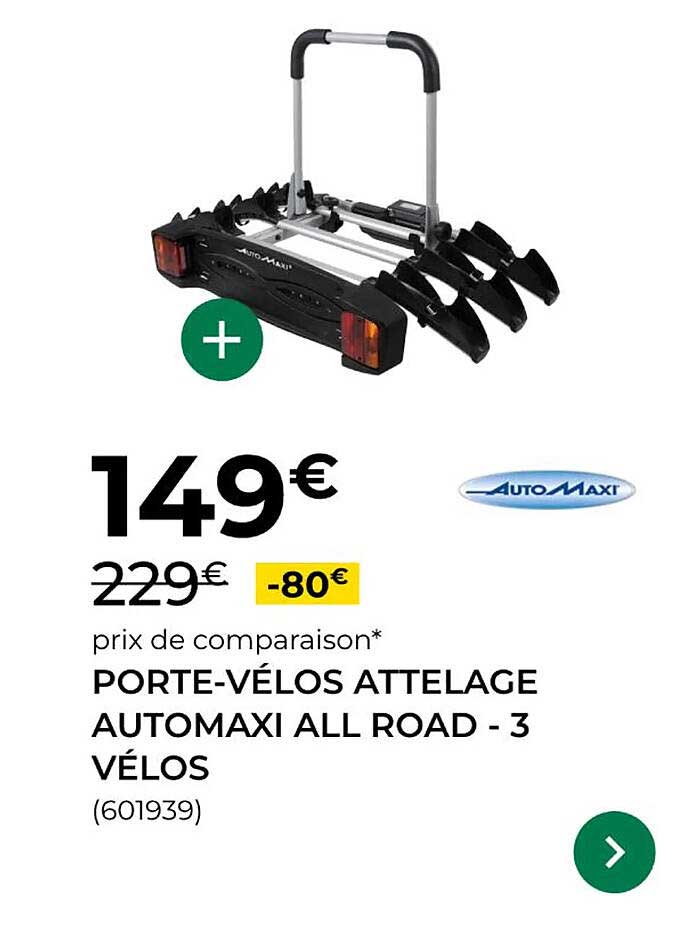 PORTE-VÉLOS ATTELAGE AUTOMAXI ALL ROAD - 3 VÉLOS