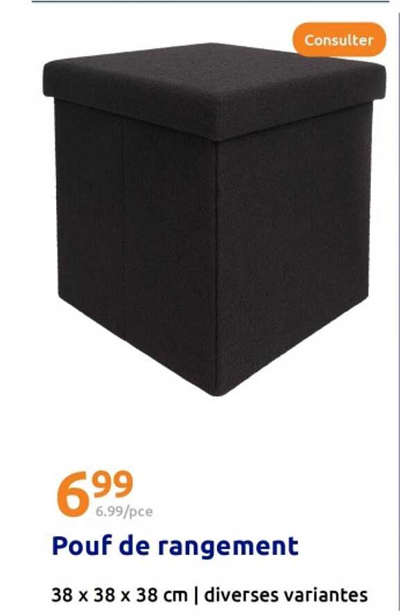 Pouf de rangement