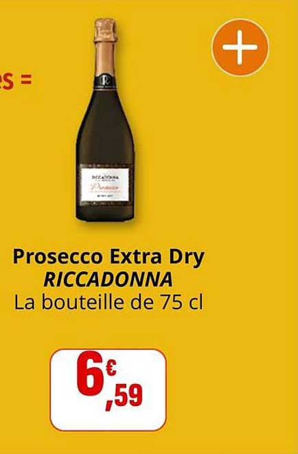 Prosecco Extra Dry RICCADONNA La bouteille de 75 cl