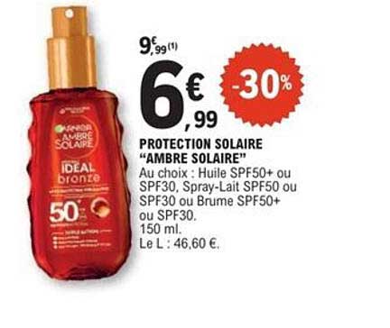 PROTECTION SOLAIRE "AMBRE SOLAIRE"