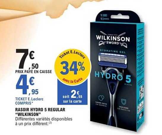 RASOIR HYDRO 5 REGULAR "WILKINSON"