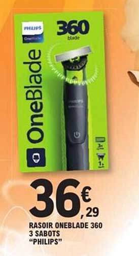 RASOIR ONEBLADE 360 3 SABOTS "PHILIPS"