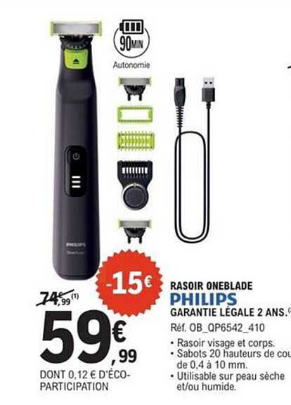 RASOIR ONEBLADE PHILIPS