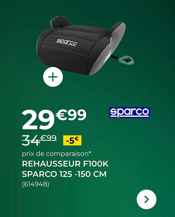 REHAUSSEUR F100K SPARCO 125 -150 CM (614948)