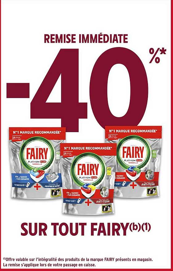 REMISSE IMMEDIATE -40 %