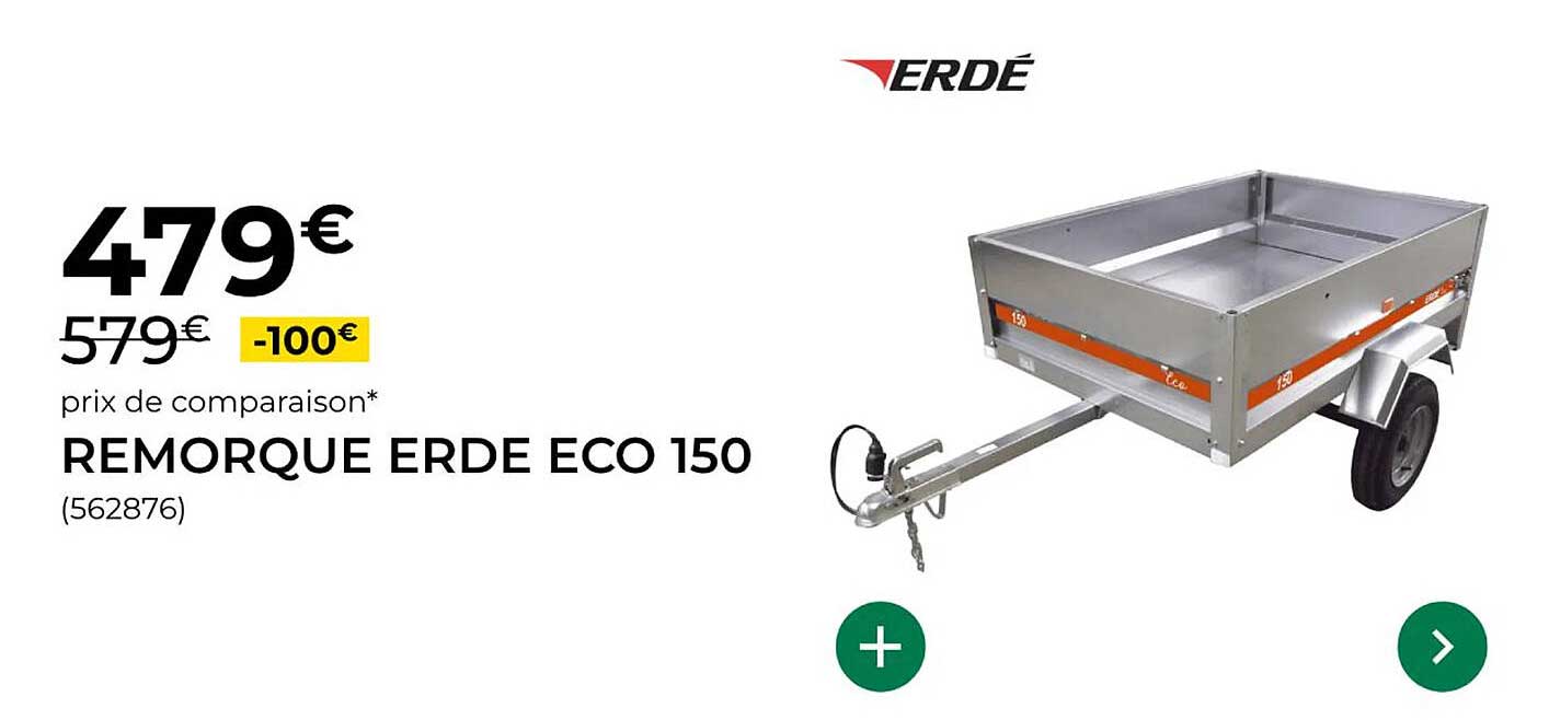 REMORQUE ERDE ECO 150