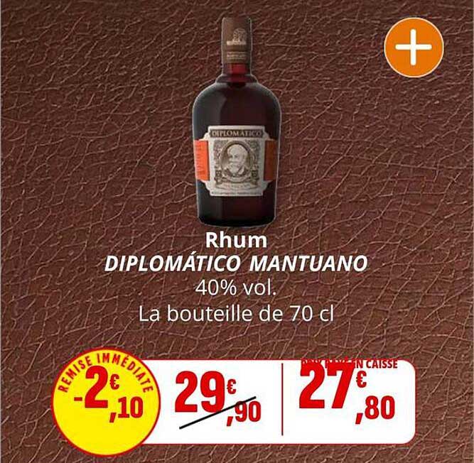 Rhum DIPLOMÁTICO MANTUANO 40% vol.