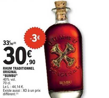 RHUM TRADITIONNEL ORIGINAL "BUMBU"