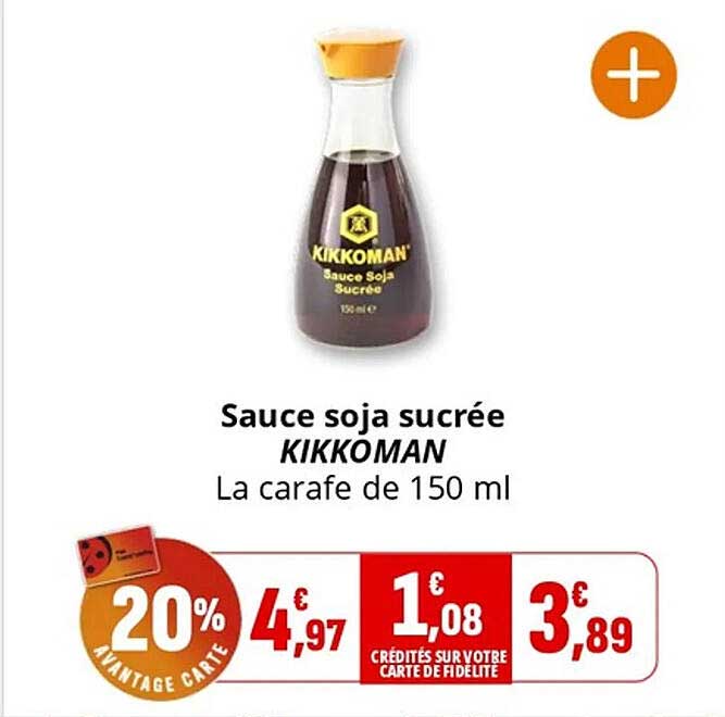 Sauce soja sucrée KIKKOMAN La carafe de 150 ml