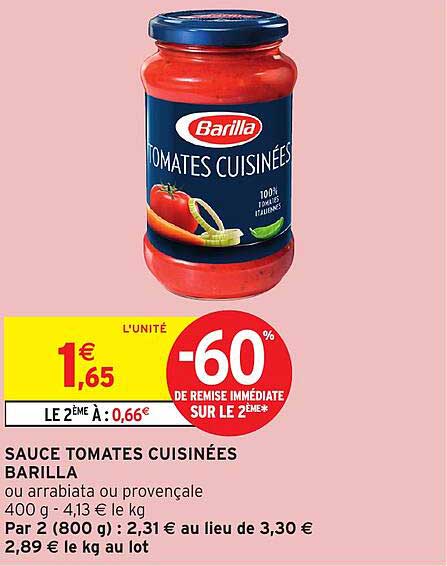 SAUCE TOMATES CUISINÉES BARILLA