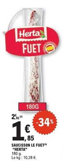 SAUCISSON LE FUET "HERTA"