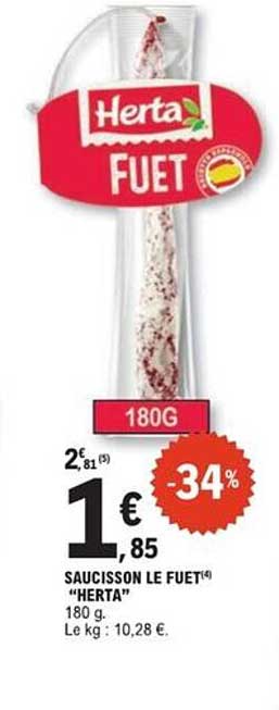 SAUCISSON LE FUET "HERTA"