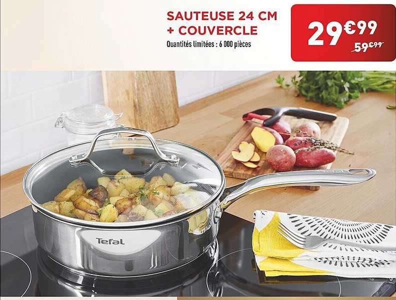 SAUTEUSE 24 CM + COUVERCLE