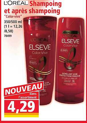 Shampoing et après-shampoing "Color-vive"