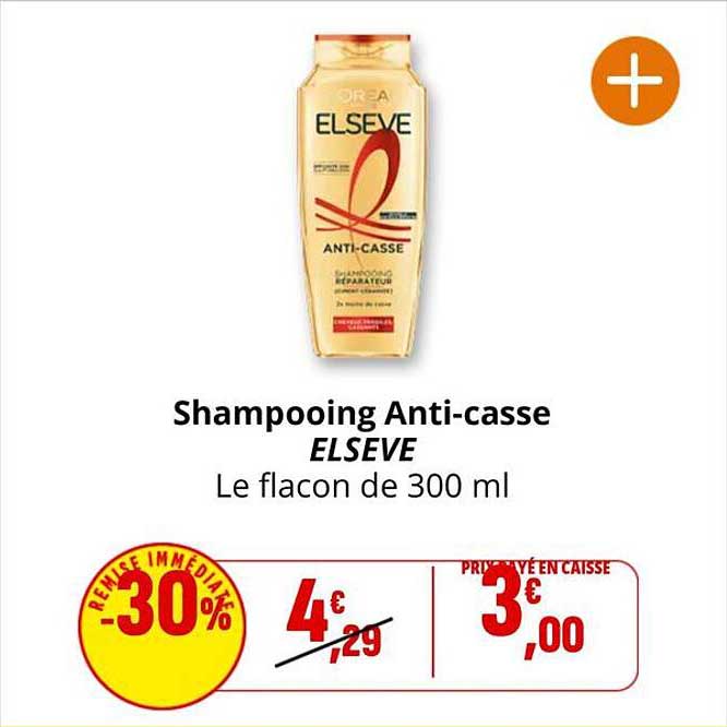 Shampooing Anti-casse ELSEVE Le flacon de 300 ml