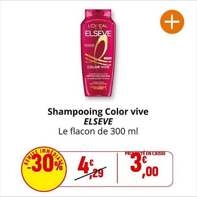 Shampooing Color vive ELSEVE Le flacon de 300 ml