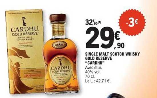 SINGLE MALT SCOTCH WHISKY GOLD RESERVE “CARDHU”