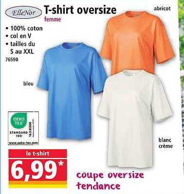 T-shirt oversize femme