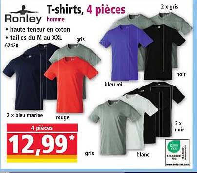 T-shirts, 4 pièces