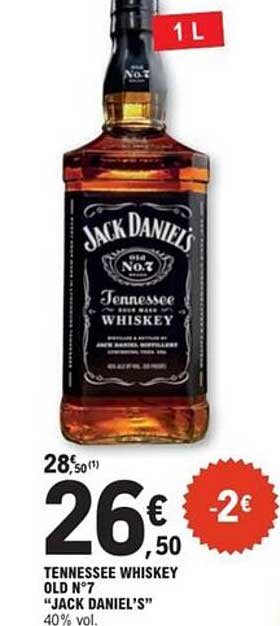 Tennessee Whiskey Old N°7 "Jack Daniel's" 40% Vol.