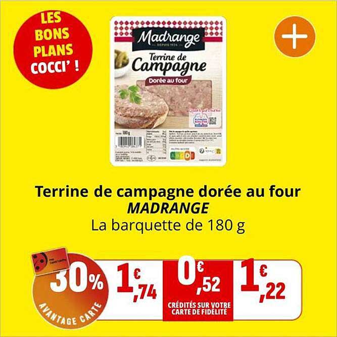 Terrine de campagne dorée au four MADRANGE