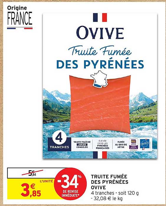 TRUITE FUMÉE DES PYRÉNÉES OVIVE