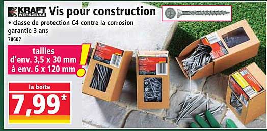 Vis pour construction
