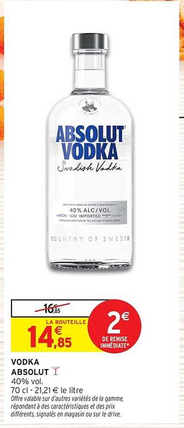 VODKA ABSOLUT 40% vol.