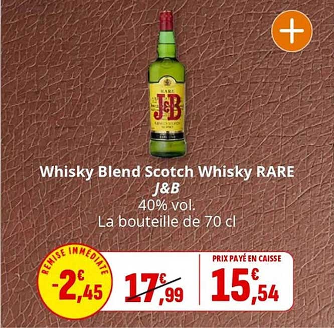 Whisky Blend Scotch Whisky RARE J&B