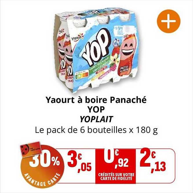 Yaourt à boire Panaché YOP YOPLAIT