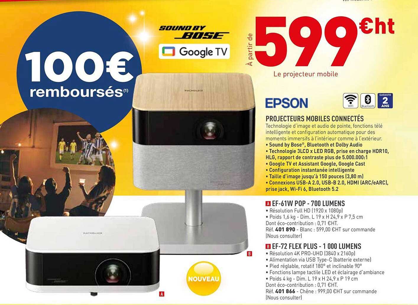 100€ remboursés