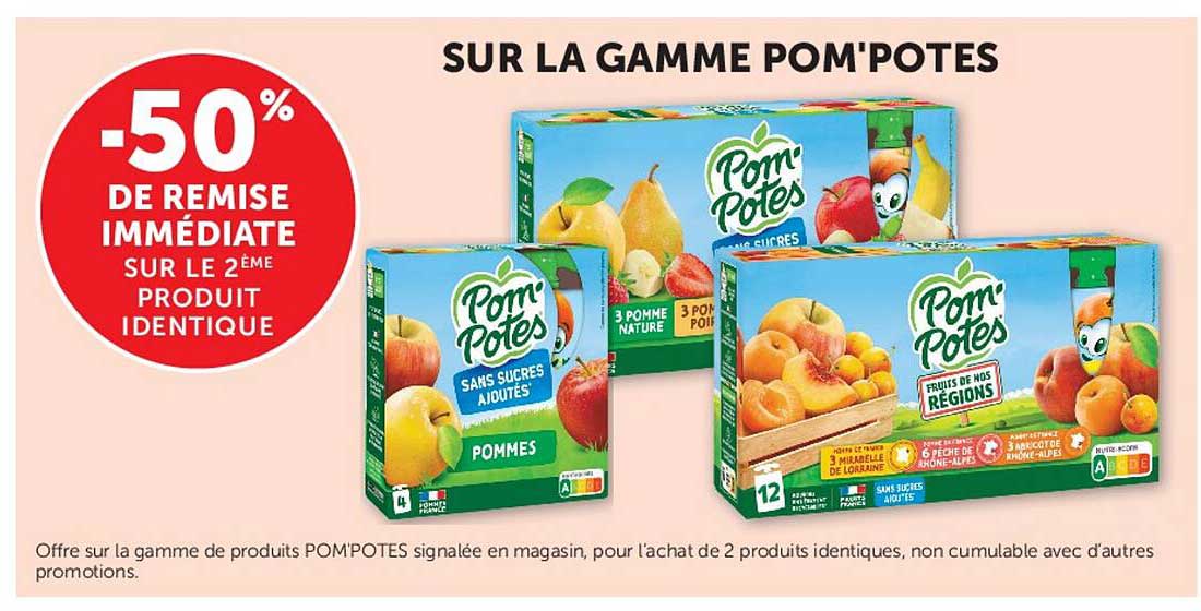 -50% DE REMISE IMMÉDIATE SUR LE 2ÈME PRODUIT IDENTIQUE