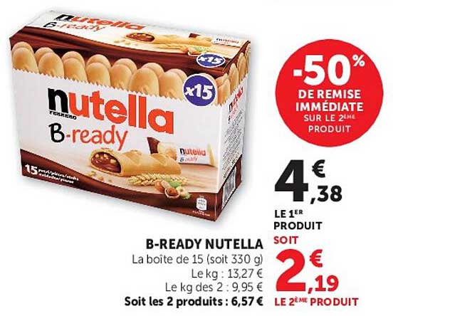 -50% DE REMISE IMMÉDIATE SUR LE 2ÈME PRODUIT