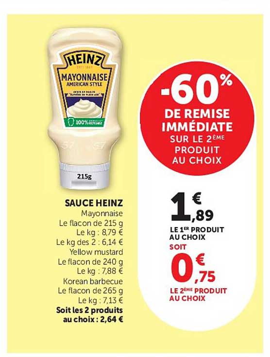 -60% DE REMISE IMMÉDIATE SUR LE 2 ÈME PRODUIT AU CHOIX