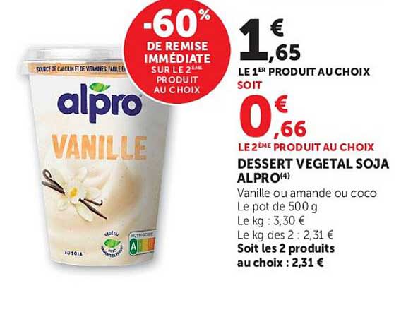 -60% DE REMISE IMMÉDIATE SUR LE 2ᵉ PRODUIT AU CHOIX