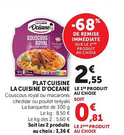 -68% DE REMISE IMMÉDIATE SUR LE 2ᵉ PRODUIT AU CHOIX