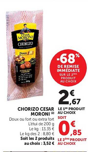 -68% DE REMISE IMMÉDIATE SUR LE 2ÈME PRODUIT AU CHOIX