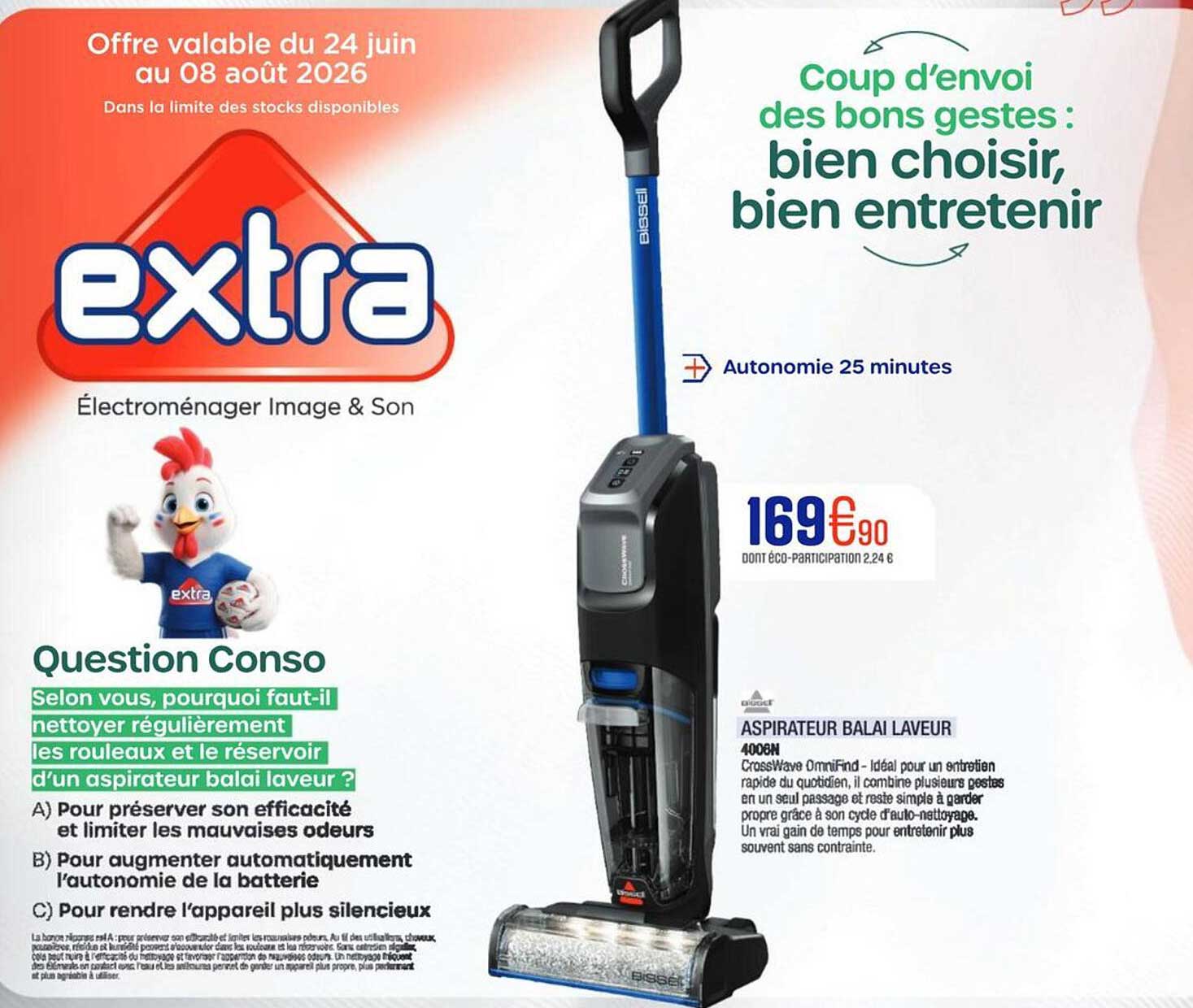 ASPIRATEUR BALAI LAVEUR 4008N