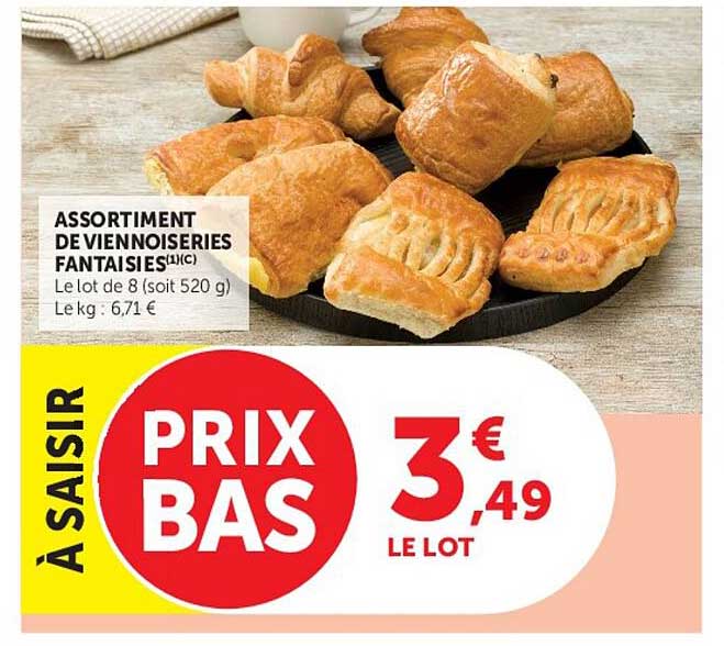 ASSORTIMENT DE VIENNOISERIES FANTAISIES(1)(C)