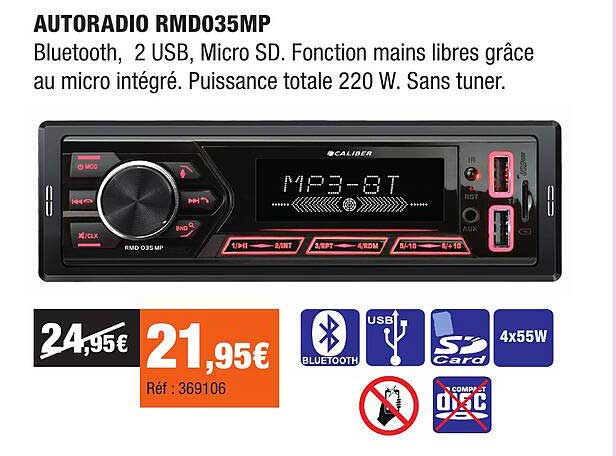 AUTORADIO RMD035MP