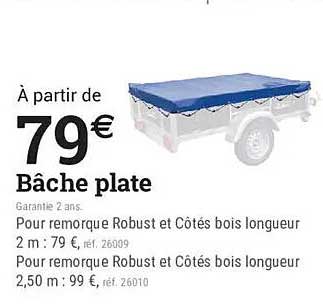 Bâche plate