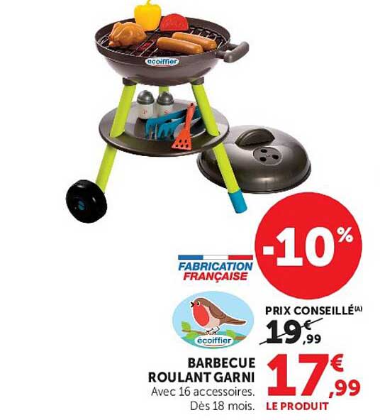 BARBECUE ROULANT GARNI