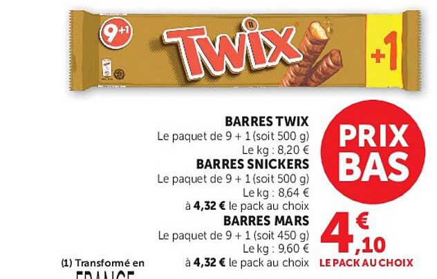 BARRES TWIX