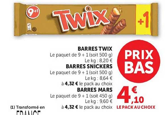 BARRES TWIX