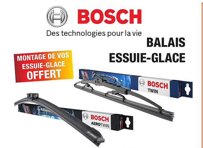 BOSCH BALAIS ESSUIE-GLACE MONTAGE DE VOS ESSUIE-GLACE OFFERT