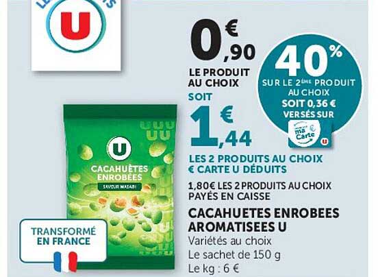 CACAHUETES ENROBEES AROMATISEES U