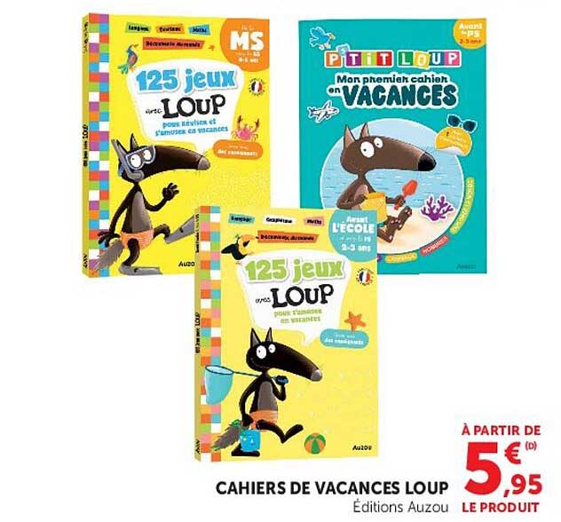 CAHIERS DE VACANCES LOUP